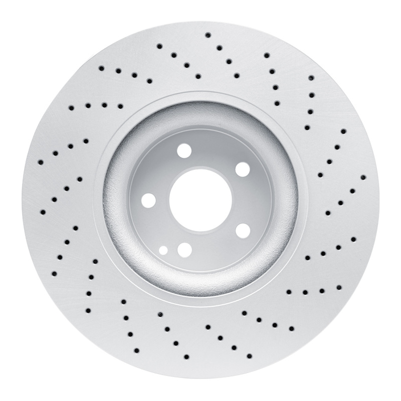 Mercedes-Benz S55 AMG Brake Rotor (1) - Front - R1 Concepts - GEOSPEC Coated Rotor - Drilled - `03-`06